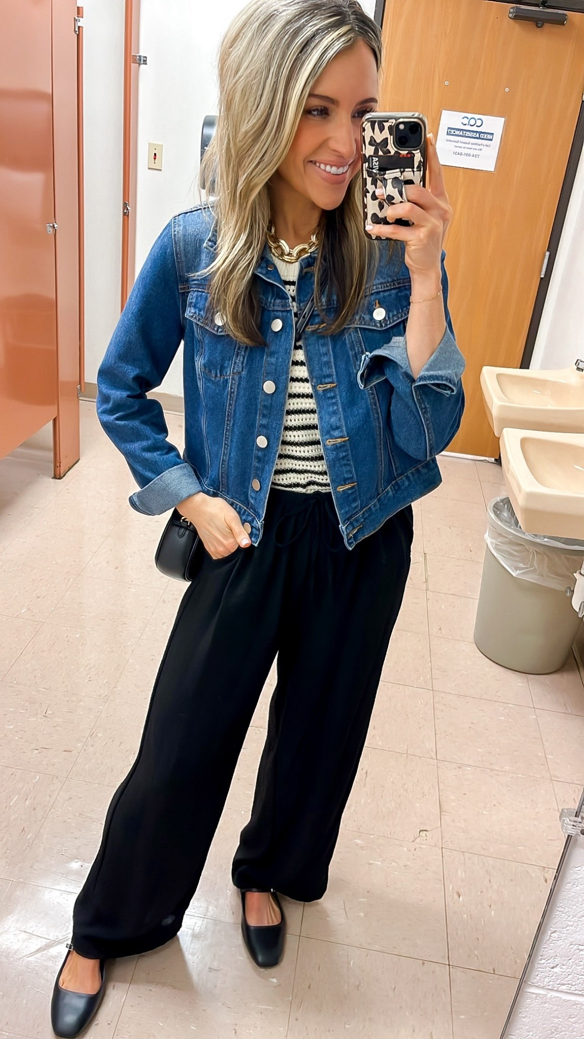 Today’s church ootd. comfortable linen blend pants! Functional drawstring & pockets. Wearing small. Wearing dark blue xs in denim jacket. Comfortable and stylish! Great for classroom or office. 

#LTKmomlife #LTKWorkwear #LTKPetite
