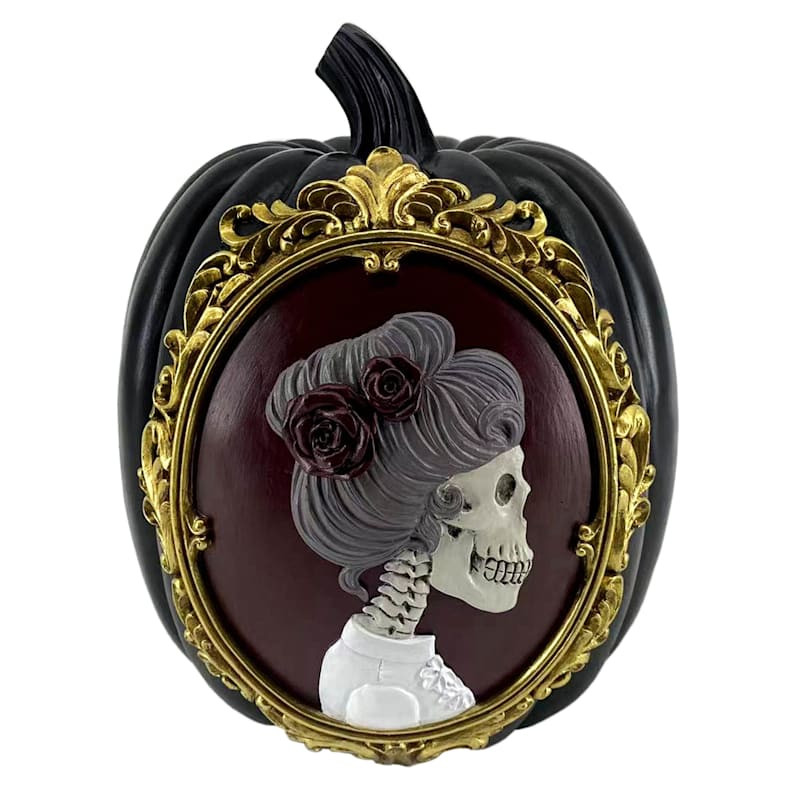 Eerie Estates Skeleton Bride Portrait Halloween Pumpkin, 8x10 | At Home
