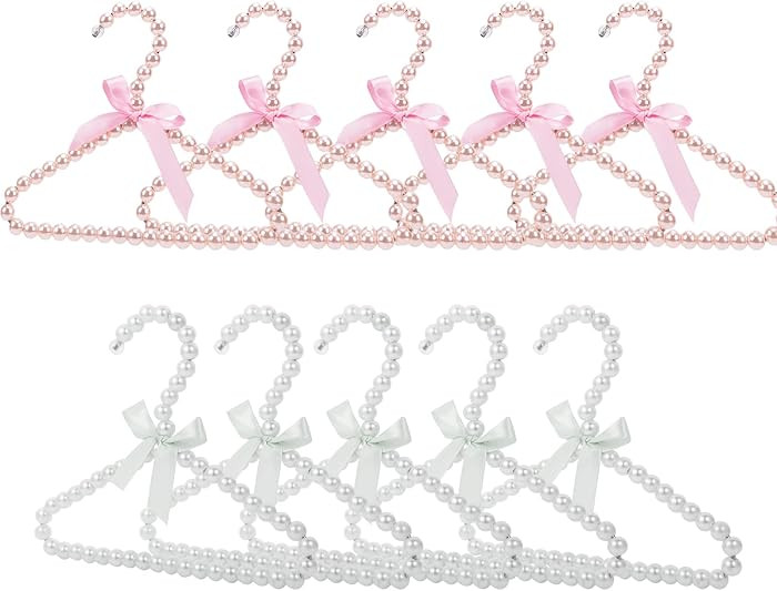 Pearl Hangers for Pet Clothes, Mini Clothing Hangers with Exquisite Design, Reliable Material, Wi... | Amazon (US)