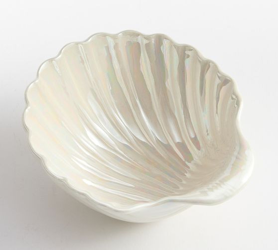 Pearlescent Shell Stoneware Cereal Bowls - Set of 4 | Pottery Barn (US)