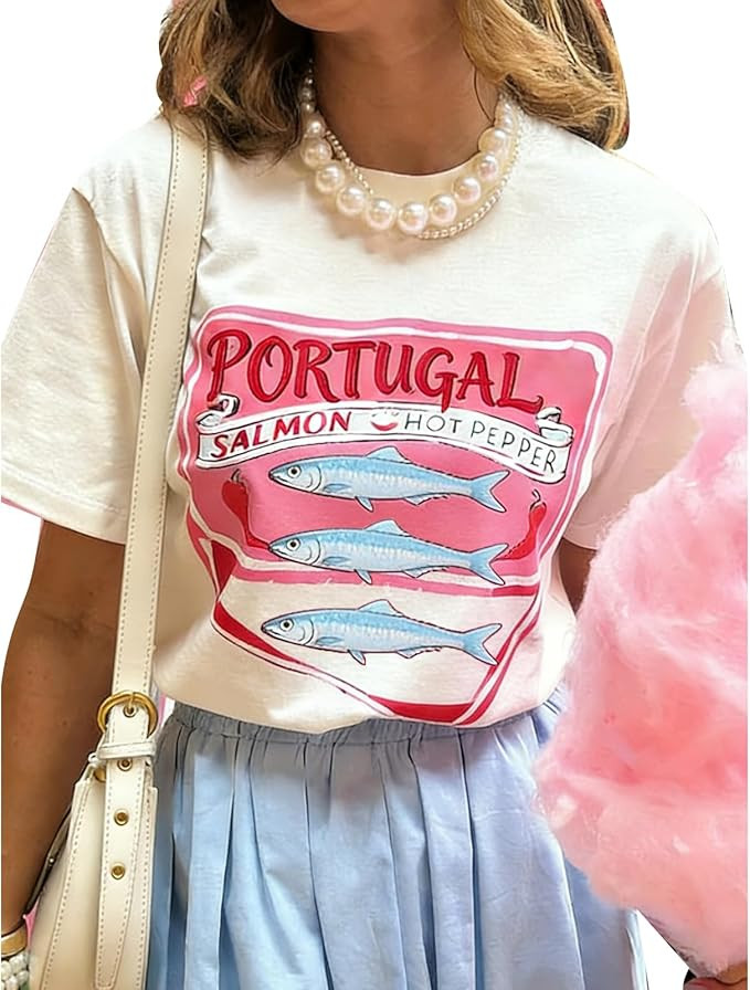 Womens Y2k Fruit Graphic Print Oversized T Shirts Summer Vintage Aesthetic Baggy Tees Tops Teen G... | Amazon (US)