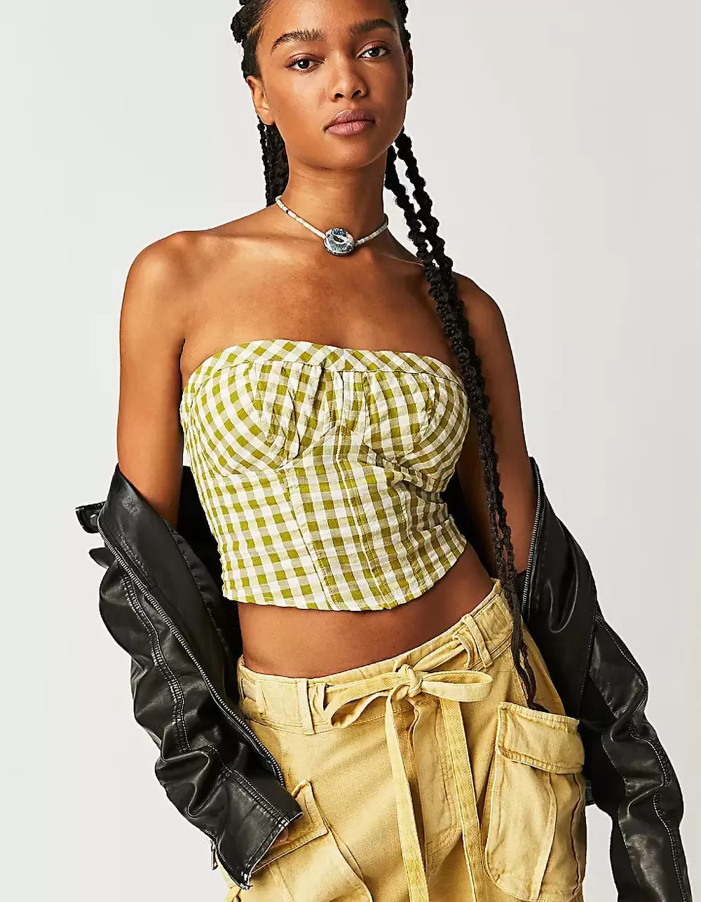 FREE PEOPLE Leilani Gingham Womens Tube Top | Tillys