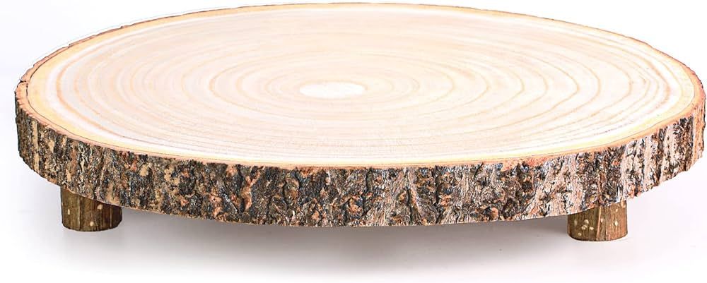Amazon.com: Caydo 11-13 Inch Wood Slice with Legs for Wedding Table Centerpieces, Woodland Themed... | Amazon (US)