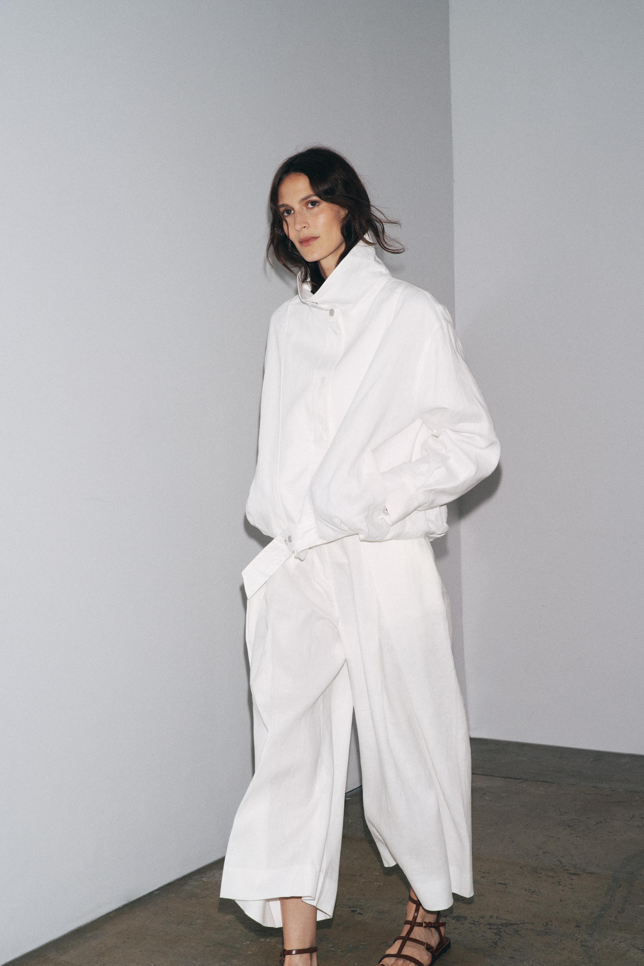 100% LINEN BOMBER JACKET ZW COLLECTION | Zara US