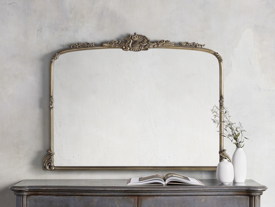 Amelie Dresser Mirror in Gold | Arhaus