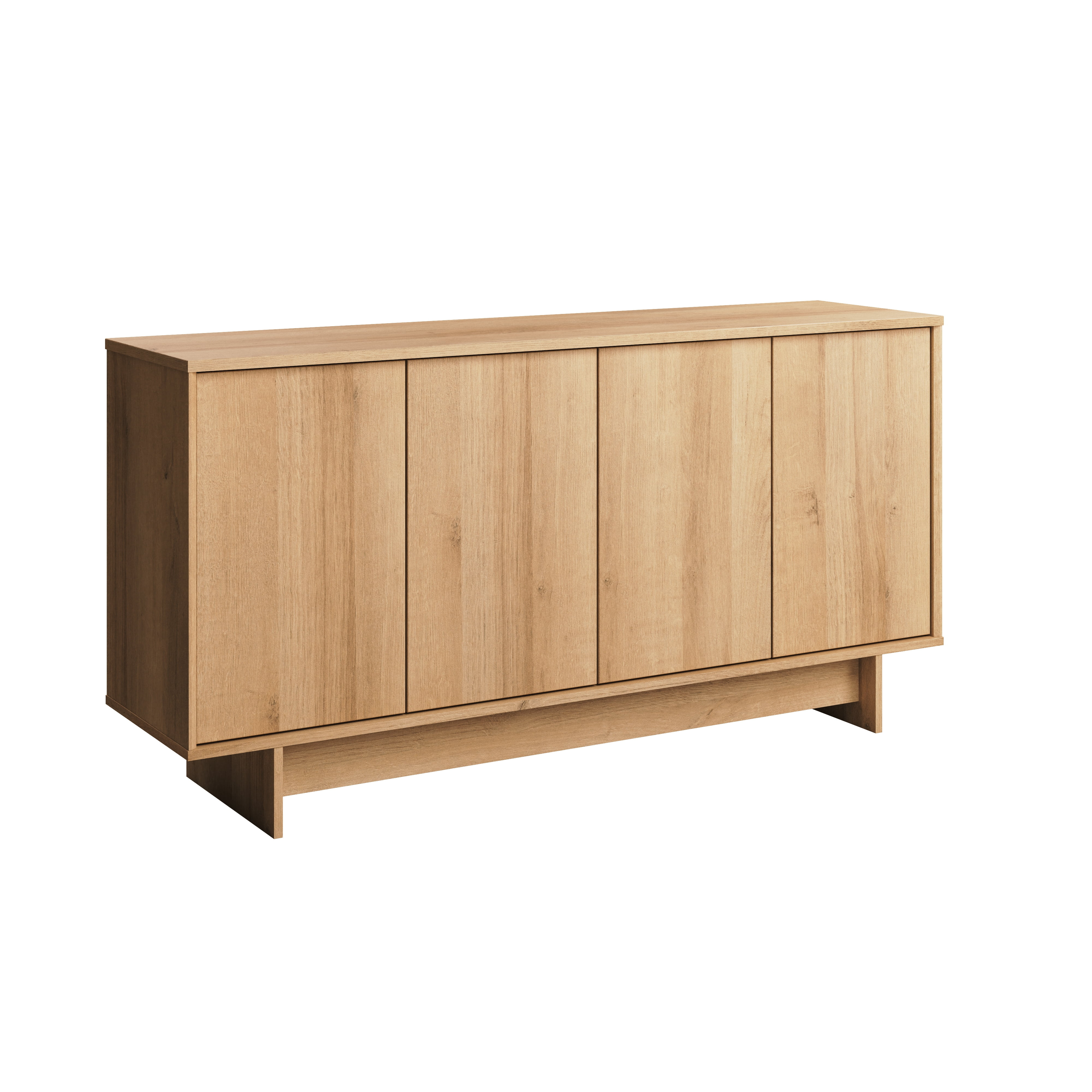 Prepac Natural Oak Finnley Sideboard Cabinet Buffet Cabinet with Storage Accent Cabinet for Livin... | Walmart (US)