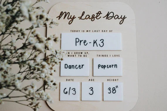 First Day of School Sign Reusable Dry Erase School Photo | Etsy | Etsy (US)