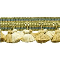 2.5 Inch Dark Olive Green, French Blue Tassel Fringe Trim/Basic Collection Style# Tfar025 Color Willow - Ar03, Sold By The Yard | Etsy (US)