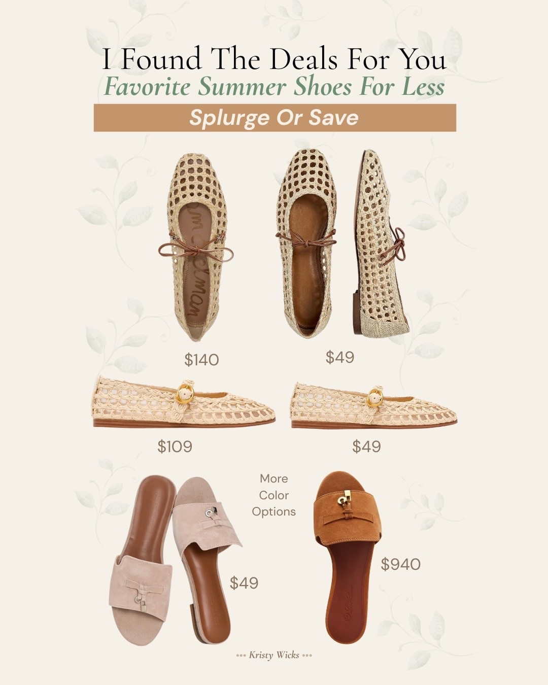 Favorite summer shoes for less! 

Amazing shoes splurge or save! I’ve linked all options so you can choose your faves!🤍✨

#LTKTravel #LTKSaleAlert