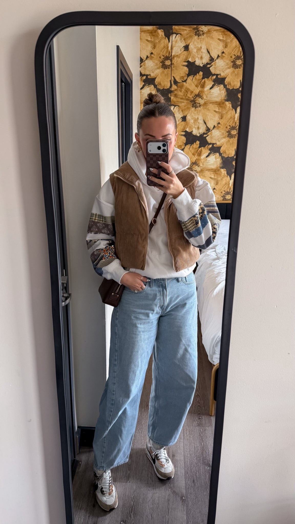 Size large hoodie, medium vest, 27 long barrel jeans bag from tjmaxx