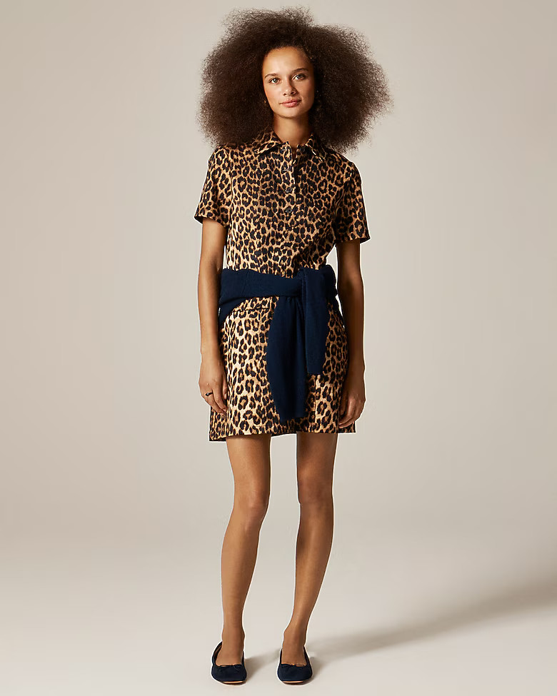 Parc dress in leopard print | J. Crew US