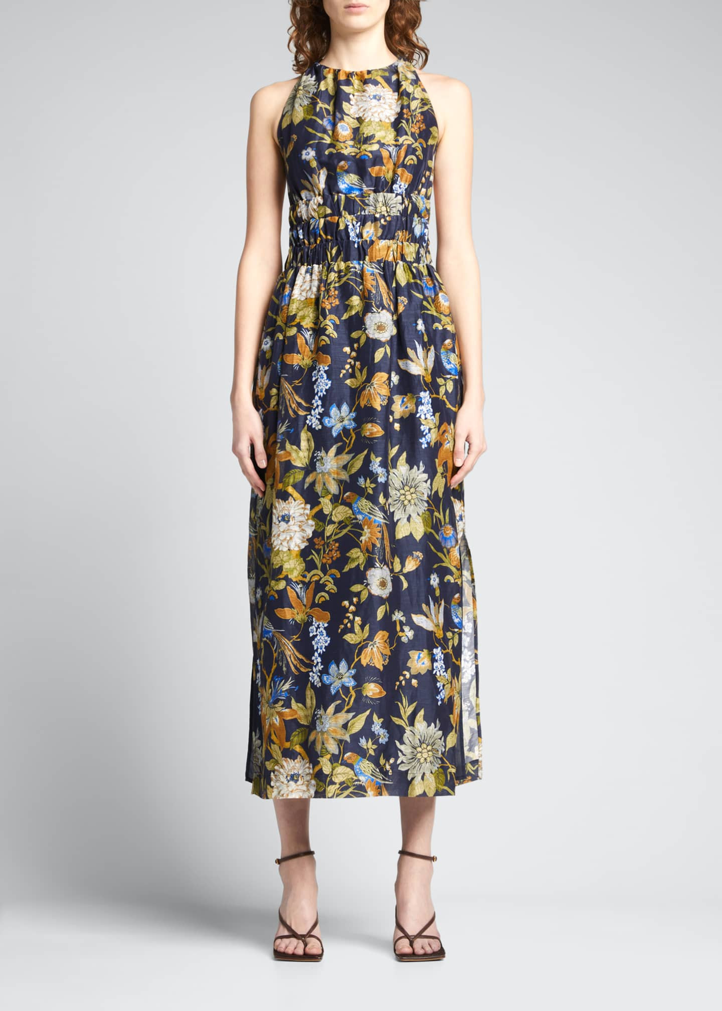Lilian Floral Cross Back Maxi Dress | Bergdorf Goodman