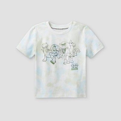 Toddler Boys' Disney Toy Story Short Sleeve Graphic T-Shirt - Green/Blue | Target