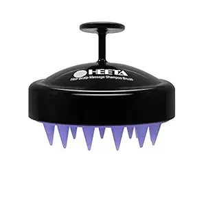 Hair Shampoo Brush, HEETA Scalp Care Hair Brush with Soft Silicone Scalp Massager (Black) | Amazon (US)