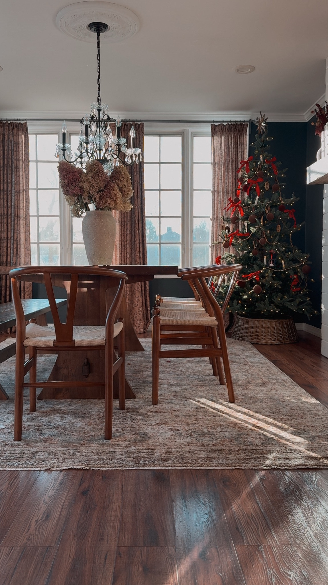 dining room christmas tree and new rug 

#LTKHome #LTKHoliday #LTKSeasonal