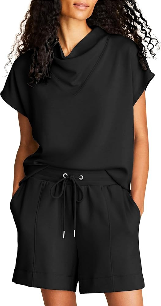 2Two Piece Sets for Women Summer 2026 Cap Sleeve Lounge Tops Casual Shorts Fashion Travel Outfits | Amazon (US)