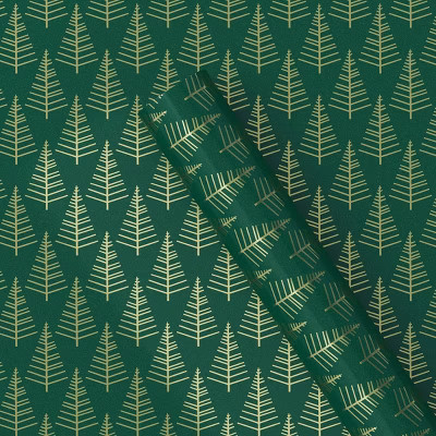 25 sq ft Trees Christmas Gift Wrap Green - Wondershop™ | Target