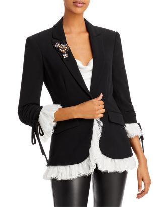 Roxie Lace Trim Blazer | Bloomingdale's (US)