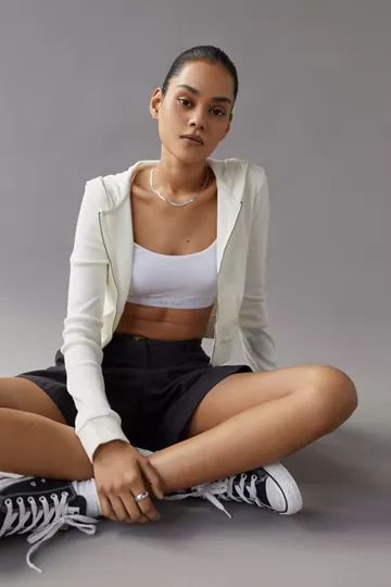 UO Paris Fitted Zip-Up Jacket | Urban Outfitters (US and RoW)