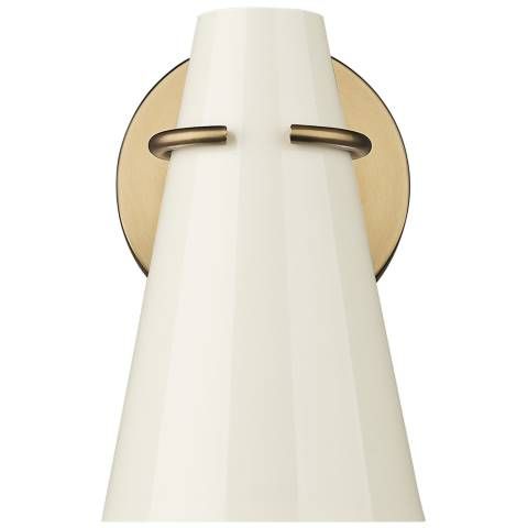 Golden Lighting Reeva 1 Light Wall Sconce with Modern Brass - #908M3 | Lamps Plus | Lamps Plus