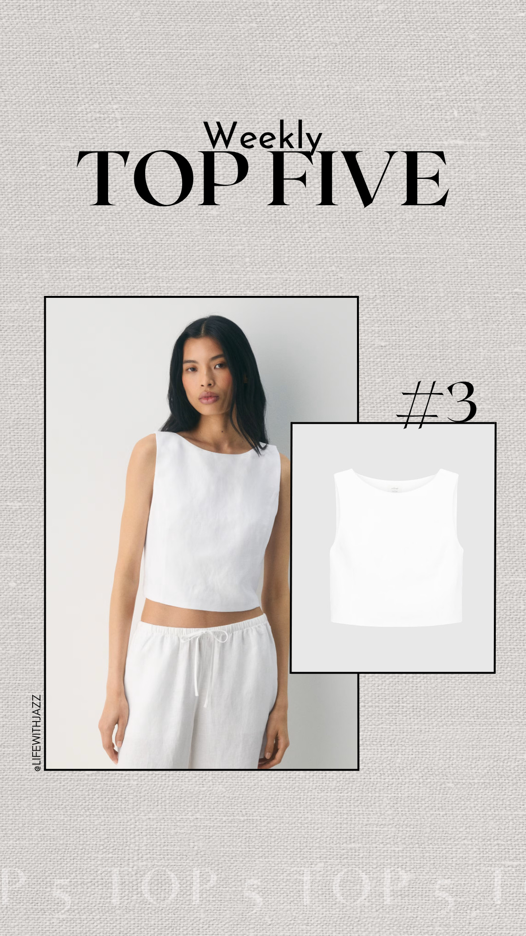 #3 bestseller this week: aritzia cruise linen cavalier top 

a staple spring & summer top  

 #LTKSeasonal