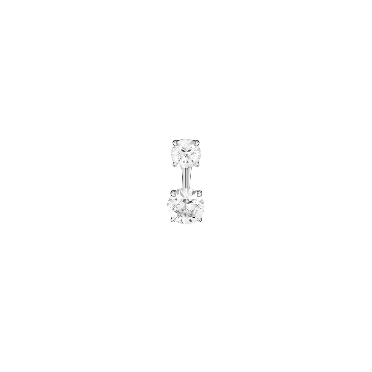 Lab Grown White Sapphire Ear Jacket | AUrate New York