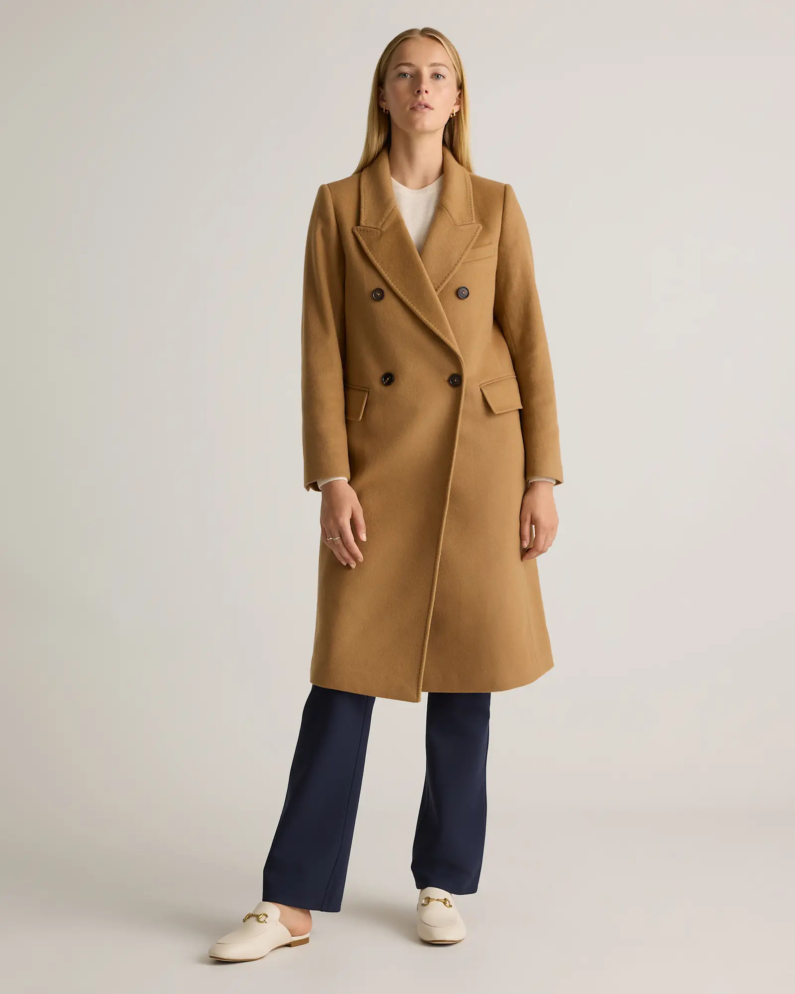 Italian Wool Double-Breasted Coat | Quince