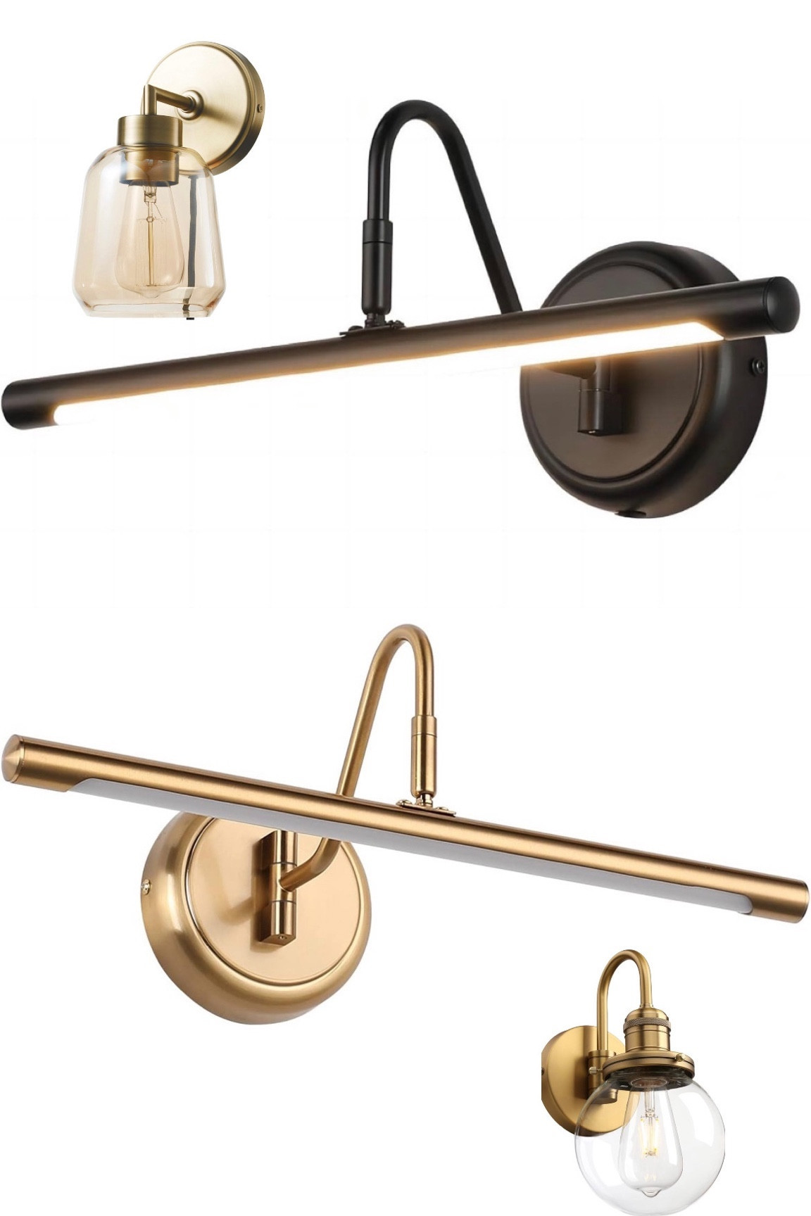 Wall picture lights I am considering for my gallery wall. 

#LTKfindsunder100 #LTKhome #LTKstyletip