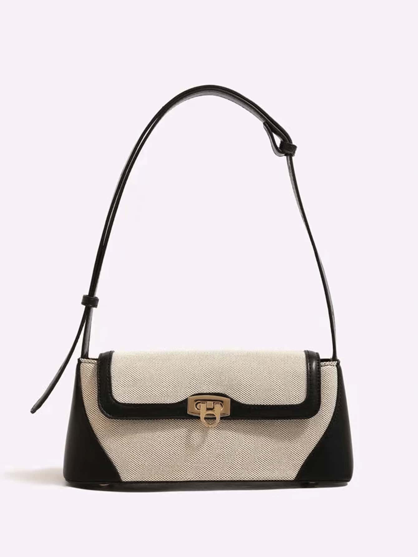 Lightweight Business And Leisure Two-Color Clamshell Long Bag, Suitable For Girls, Ladies, Colleg... | SHEIN