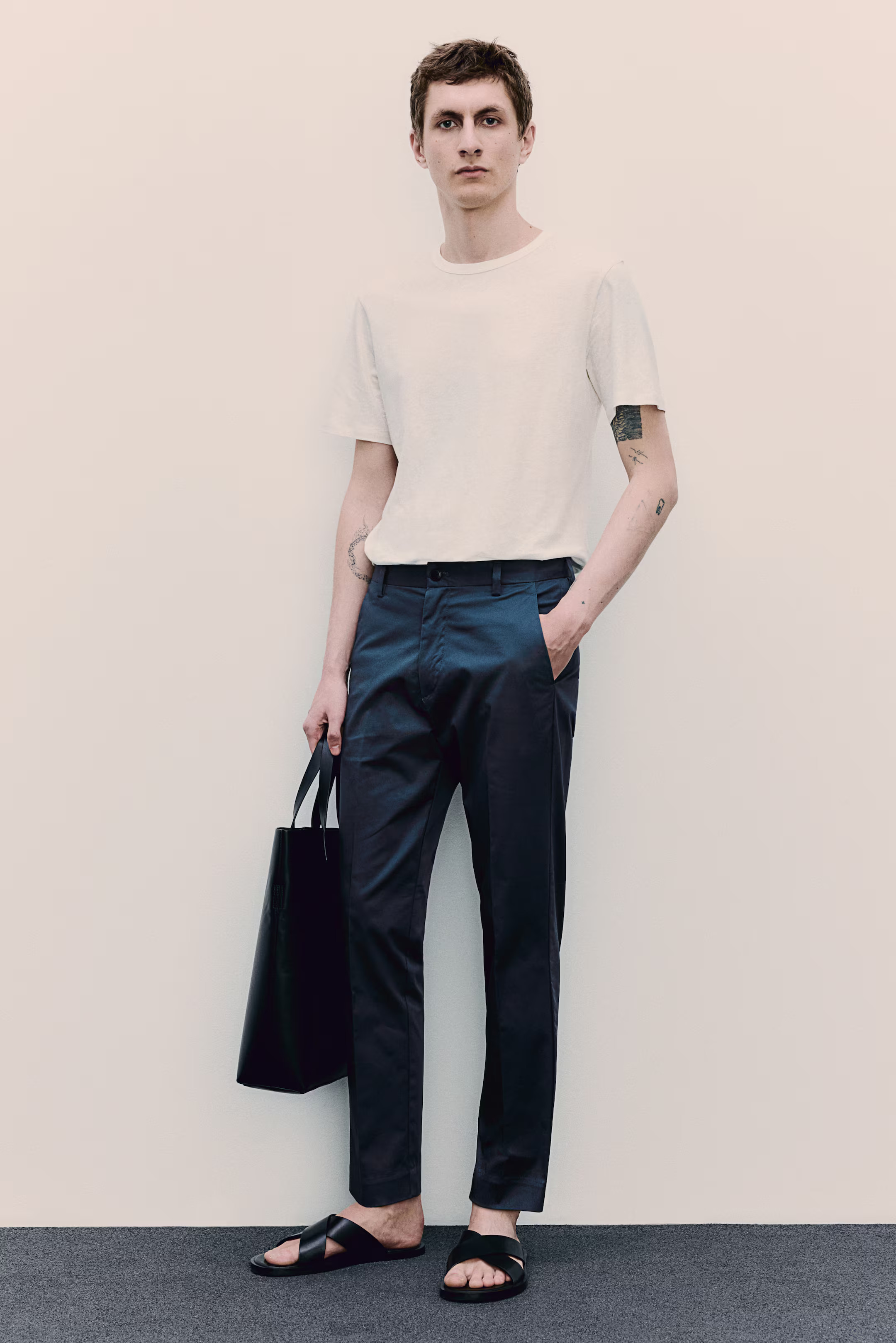 Slim Fit Cotton Pants | H&M (US + CA)