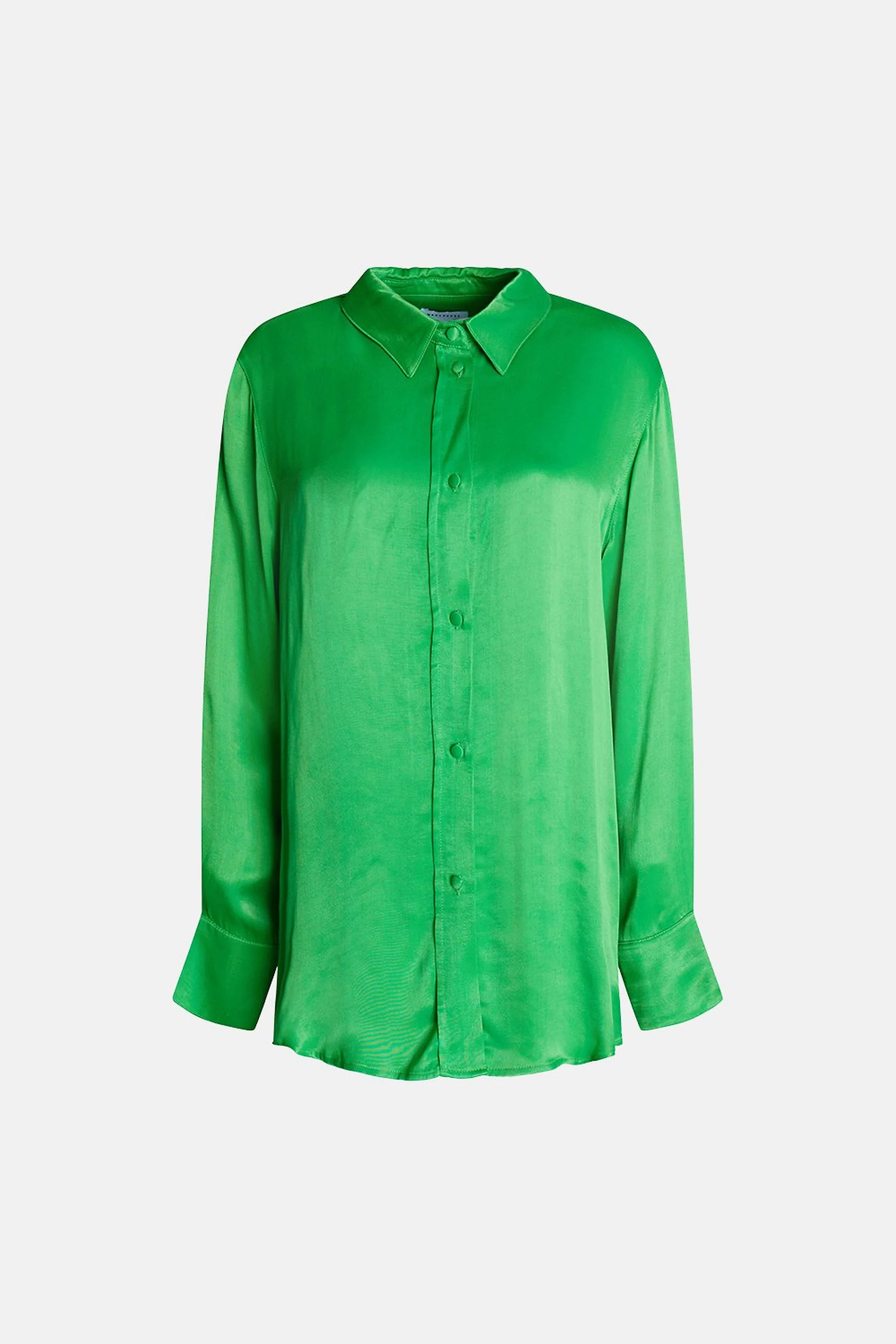 Satin Oversize Shirt | Warehouse UK & IE