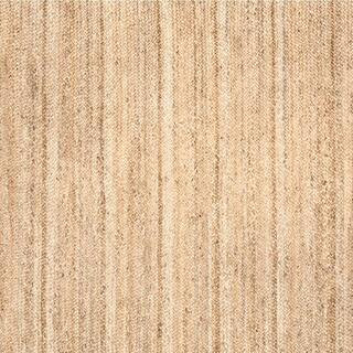 nuLOOM Rigo Chunky Loop Jute Tan 4 ft. Farmhouse Square Rug TAJT03-S404 - The Home Depot | The Home Depot