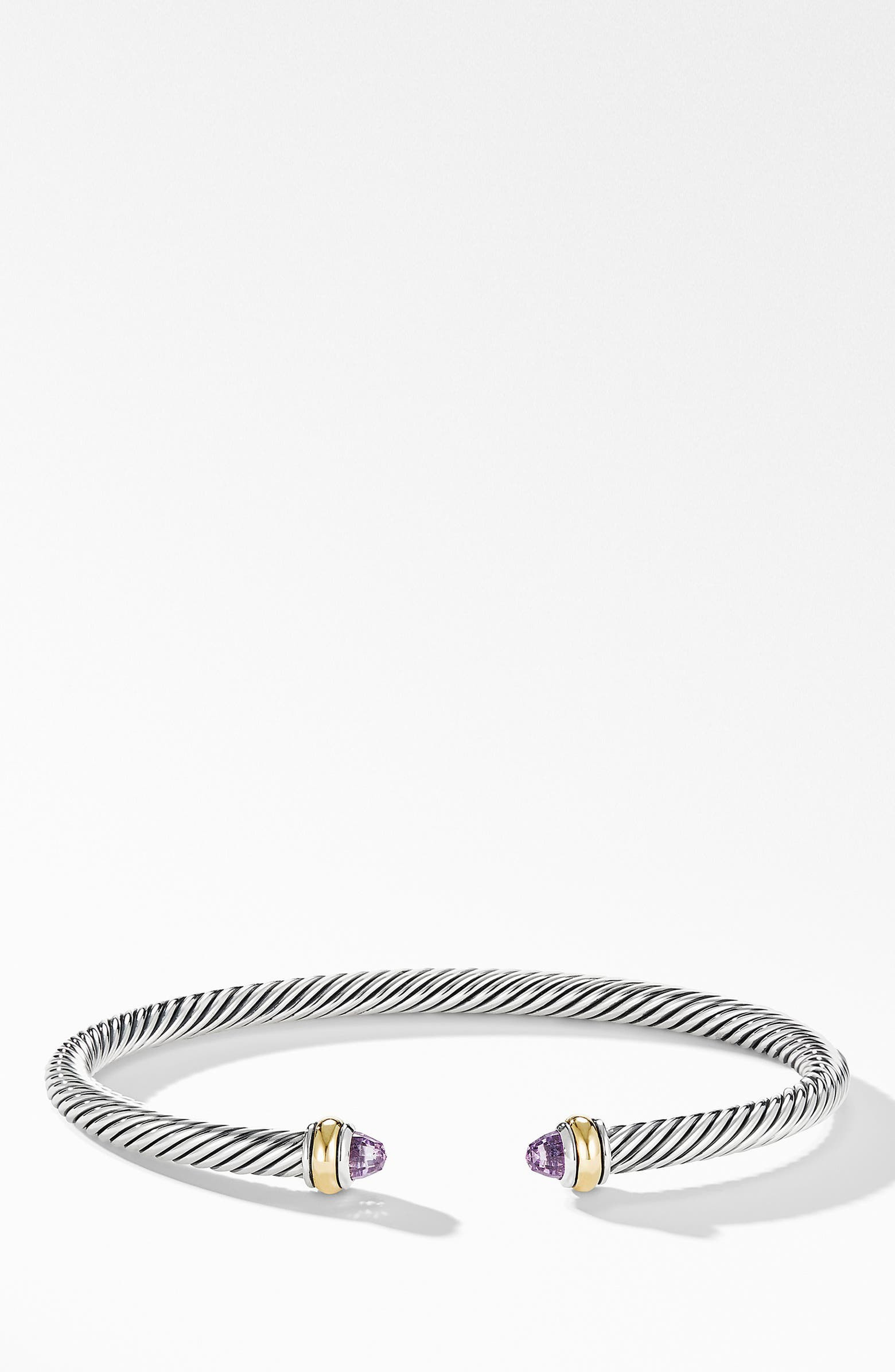 4mm Cable Classic Bracelet with 18K Gold & Semiprecious Stones | Nordstrom