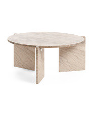 32x15 3 Leg Marble Coffee Table | Marshalls