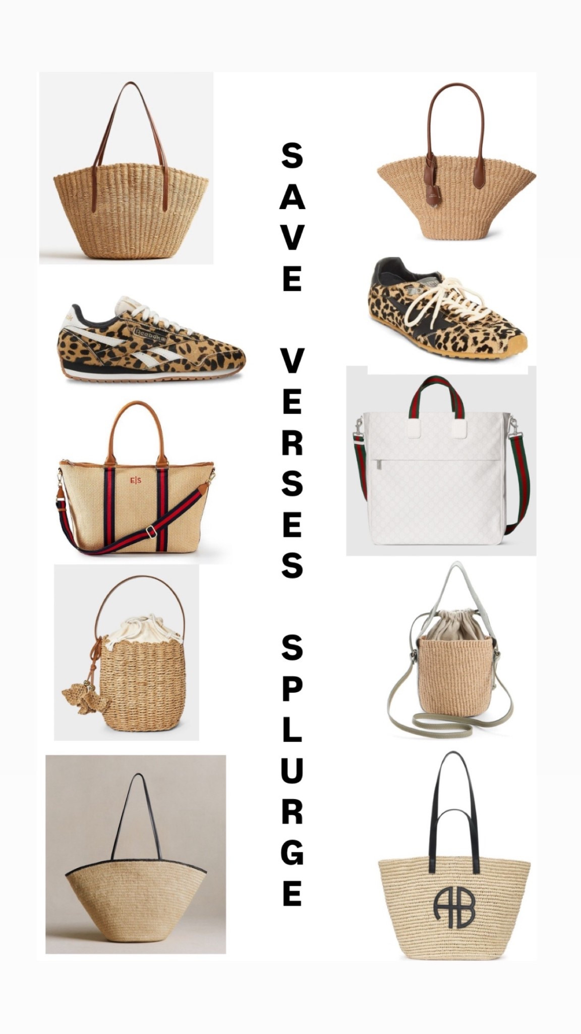 Save verses Splurge! Why pay high end designer when you can find a similar look for way less! 

#LTKSaleAlert #LTKOver40 #LTKTravel