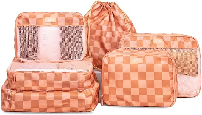 Jadyn Packing Cubes for Travel, 6-Piece Large Packing Cube Organizer Set for Suitcase, Duffel Bag... | Amazon (US)