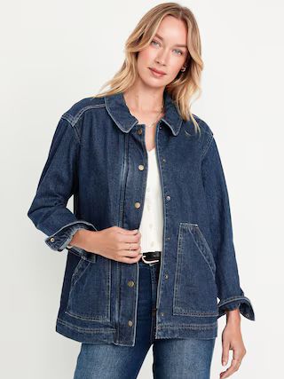 Relaxed Jean Barn Jacket | Old Navy (US)