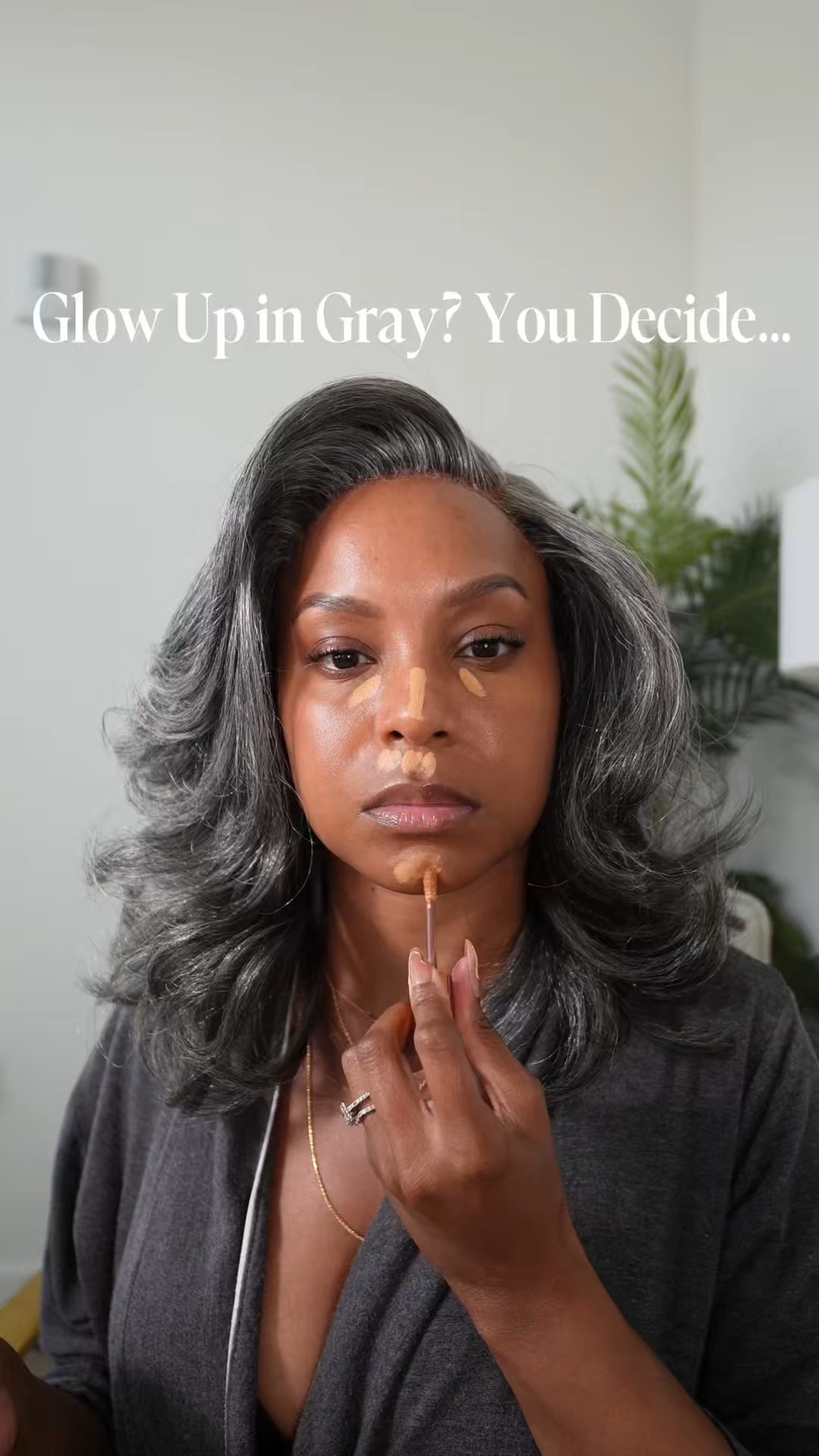GRWM: Grays have more fun? #grwm #makeup #hair #hairtransformation 

#LTKBeauty #LTKFindsUnder50 #LTKSaleAlert