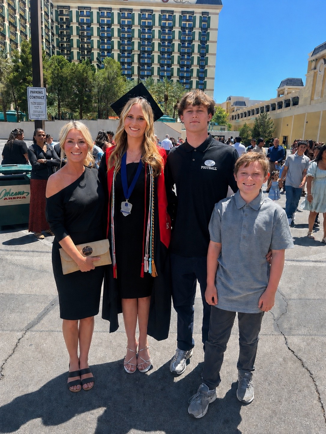 Love this dress for a ton of reasons 

Off the shoulder can be dressed up or down. The fabric is basic but also thick enough for nighttime. It was my choice for my nieces high school graduation