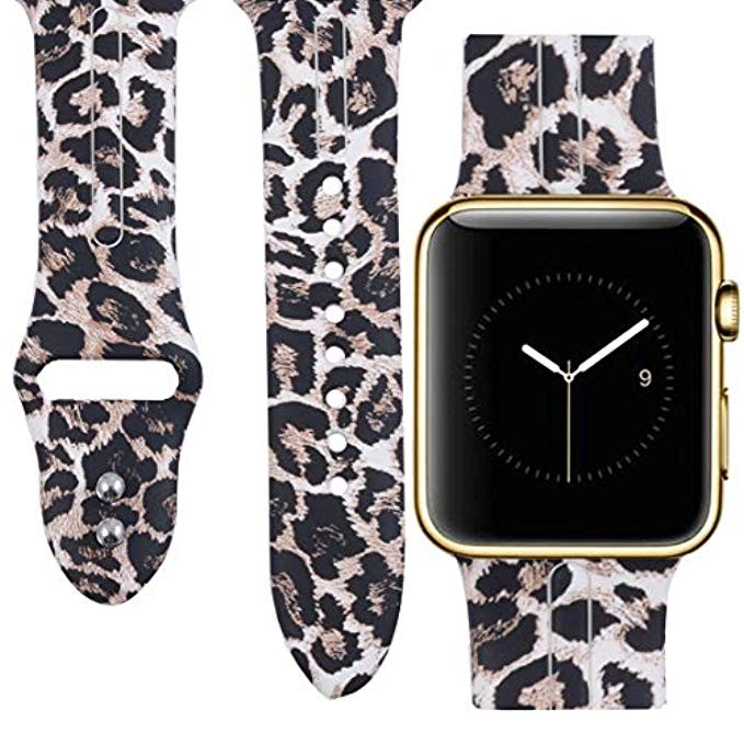 Allbingo Cute Bands for Apple Watch,Women Men Floral Replacement Strap Wristband Small Large for App | Amazon (US)