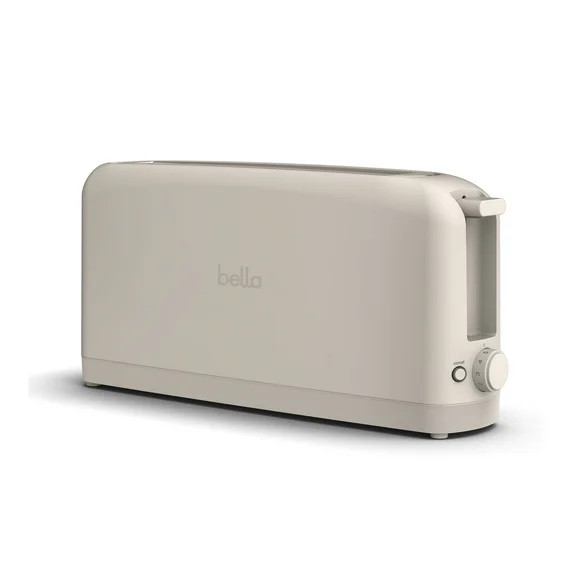 bella 2-Slice Slim Toaster with Extra Long Slot, 6 Setting Shade Control with Reheat & Cancel But... | Walmart (US)