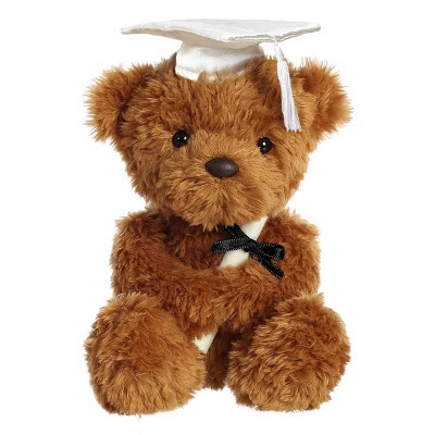 Aurora Small Wagner Bear Graduation Commemorative Stuffed Animal White Cap 8.5" | Target