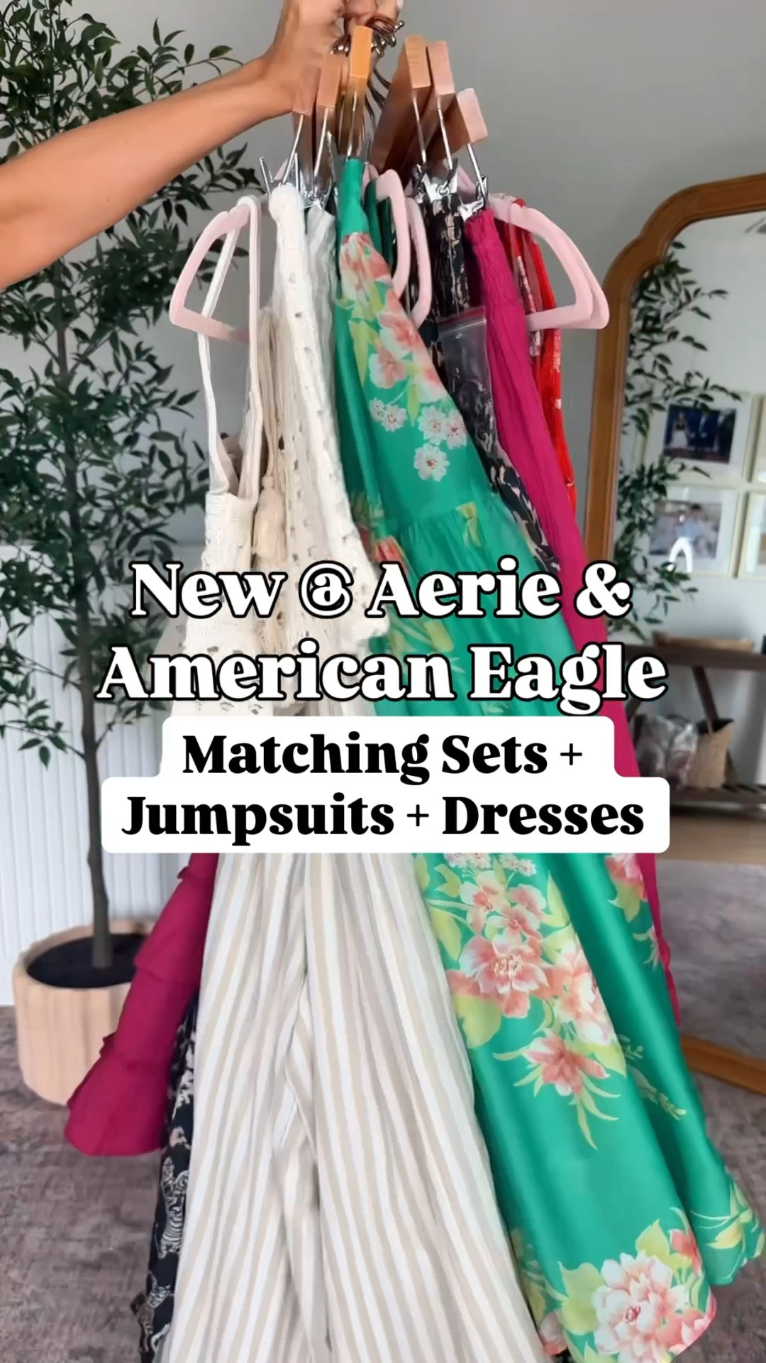 New Aerie and American Eagle arrivals. Resort outfit. Spring dress. Spring outfit. Summer dress. Summer outfit. Vacation dress. Vacation outfit. 
*I am 5’3, 110, 32b
#1: XS in top and XXS in skirt. 
#2: XXS in jumpsuit
#3: XXS in matching skirt set
#4: XS in top and XS short in pants
#5: XXS in striped jumpsuit
#6: XXS in floral maxi
#7: XXS in top and XS in shorts (shorts run small IMO and are lined)
#8: XXS in dress

#LTKSwim #LTKxAerie #LTKTravel