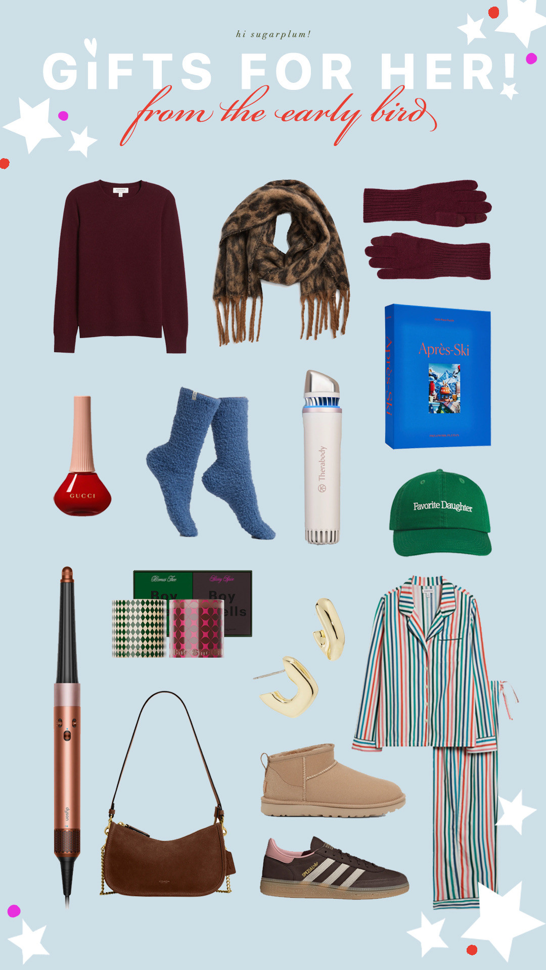 Gifts For Her From The Early Bird! | Hi Sugarplum! #sugarplumstyle #sugarplumgifts #giftguide 

 #LTKGiftGuide #LTKHoliday #LTKSeasonal