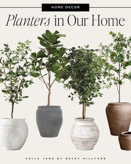Planters and faux plants that elevate the look of your home. #cellajaneblog #homedecor

#LTKhome