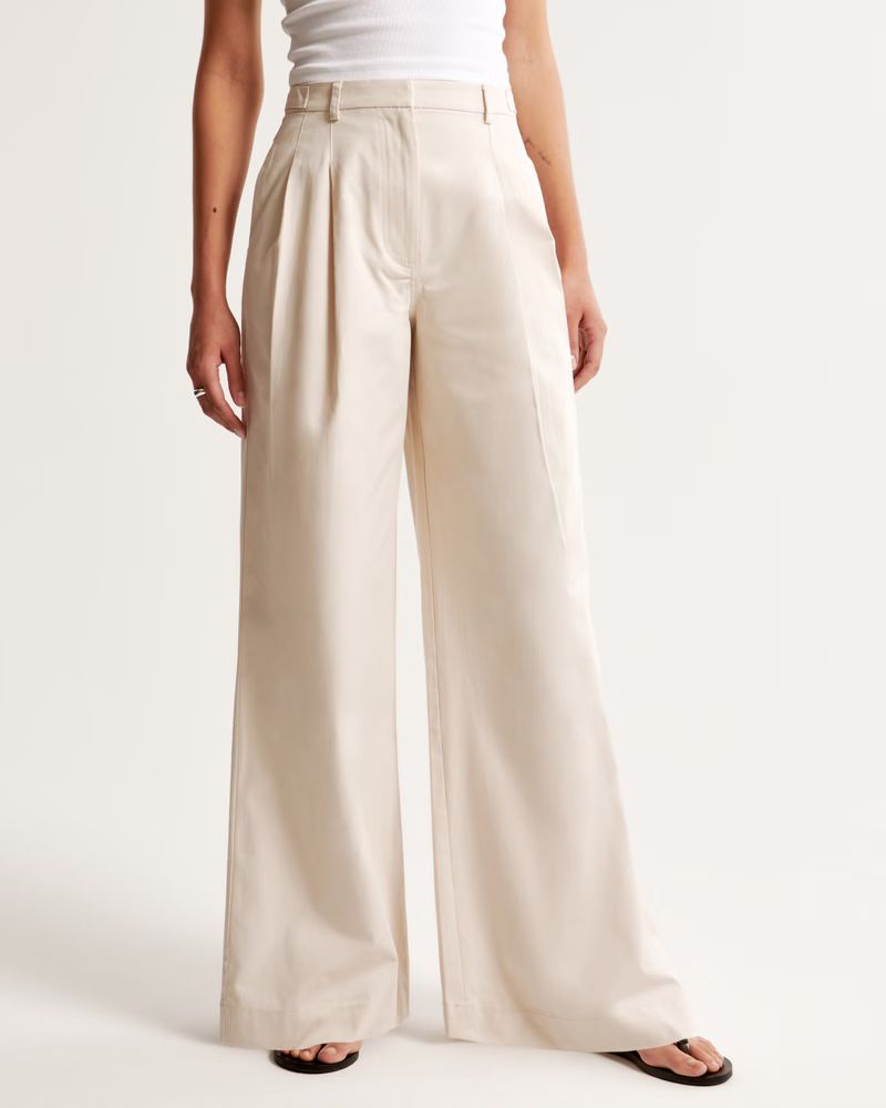 Utility Tailored Wide Leg Pant | Abercrombie & Fitch (US)