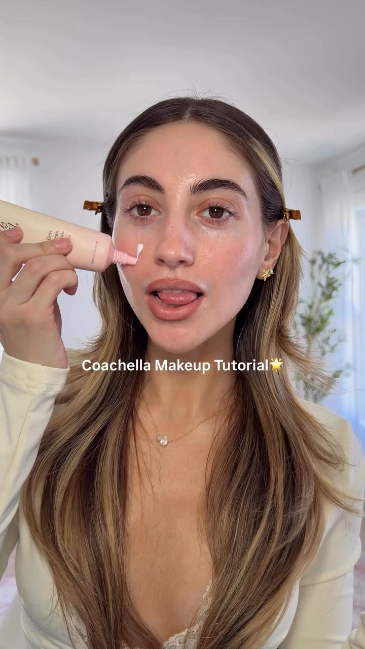 Coachella Makeup Inspo🪩🤠 save this for your coachella looks!! 
-

what i used: 
@CharlotteTilbury magic cream 
@beautyofjoseon_official oseon US dewy spf 50 
@nyxcosmetics Professional Makeup face glue 
@REFY skin  tint (140) 
@PatrickTabeauty concealer shade 1 
@MakeupByMario skin perfector medium dark & travis lip liner 
@DIBSBEAUTY blush stain cool girl 
@urbandecaycosmetics decay 24/7 eyeliners 
@Diorbeauty powder bronzer 
@MakeUpForEverUSA mascara 
@Kosas shiny objects haloed highlighter 
@maccosmetics Cosmetics Store lip gloss 

#makeup #makeuptok #makeuptutorial #coachellamakeup #makeupinspo

#LTKFestival #LTKBeauty #LTKgrwm