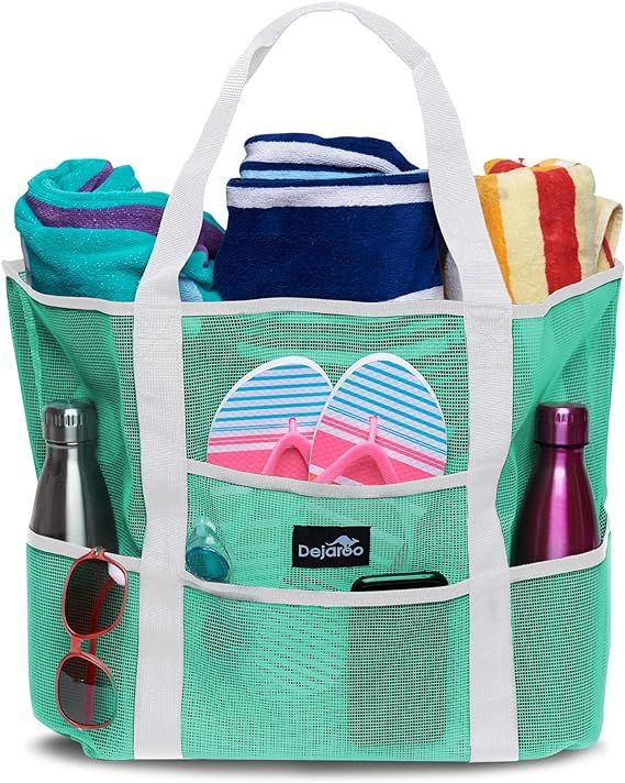 Mesh Sand Free Bag - Strong Lightweight Bag For Beach & Vacation Essentials. Tons of Storage! | Amazon (US)