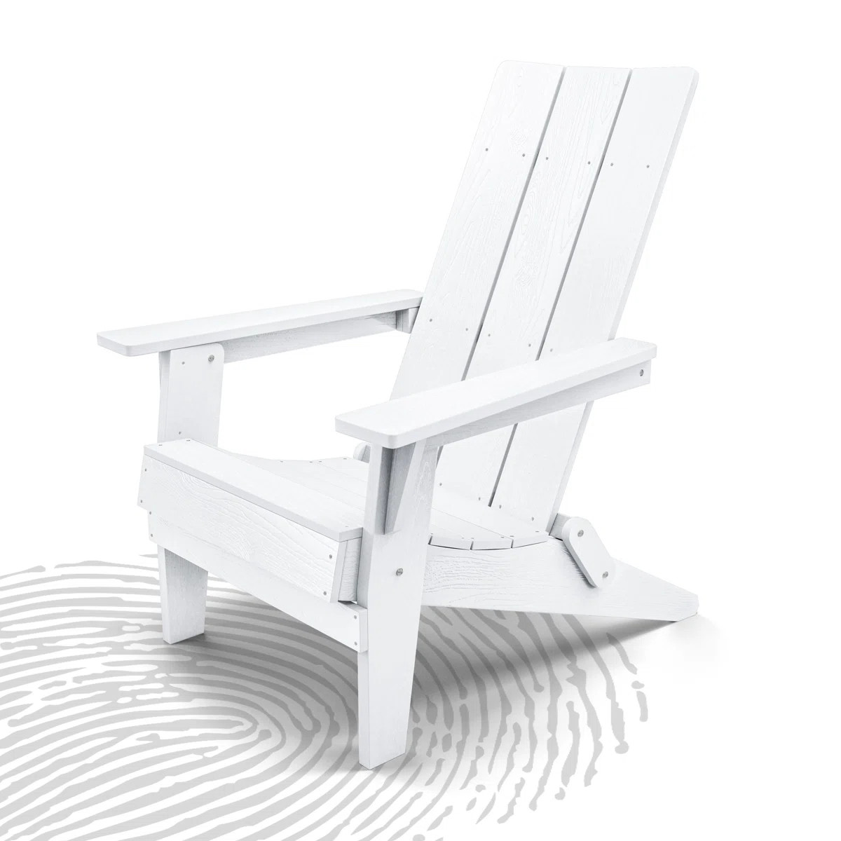 Folding Adirondack Chair, HIPS All-Weather Patio Chair for Lawn, Garden | Wayfair North America
