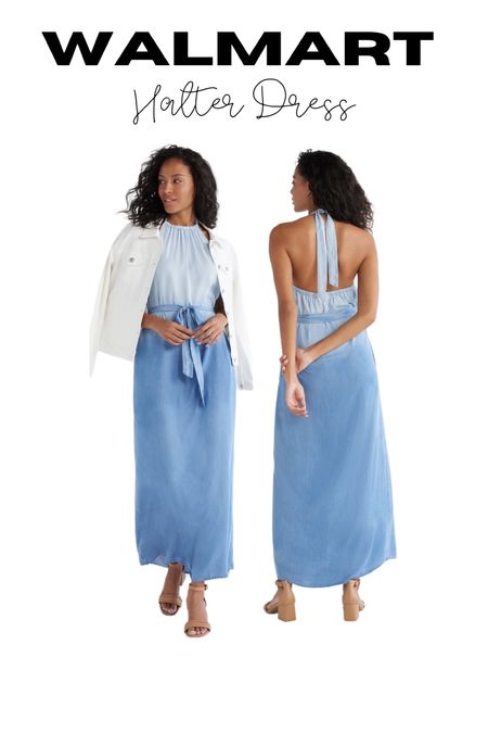 Gorgeous halter maxi dress from Walmart!

#LTKfindsunder50 #LTKSeasonal #LTKstyletip